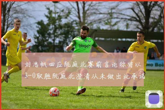 刘浩帆回应阮庭北赛前言论称将以3-0取胜阮庭北澄清从未做出此承诺
